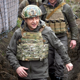 Zelensky Playing Soldier